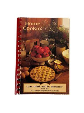 St Gerard Majella Home Cookin Cookbook 1992 Spiral Bound St Louis MO